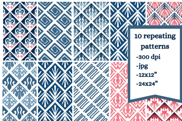 10 Geometric, Repeating Patterns