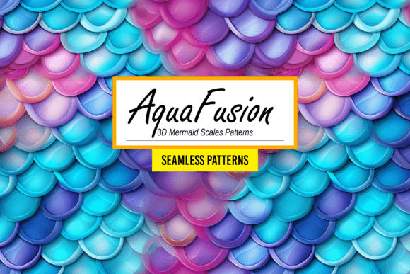 AquaFusion - 3D Mermaid Scales Patterns