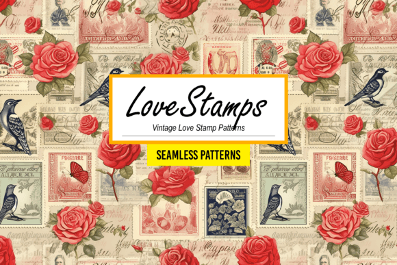 Dive into an Era of Romance with LoveStamps - Vintage Love Stamp Patterns
