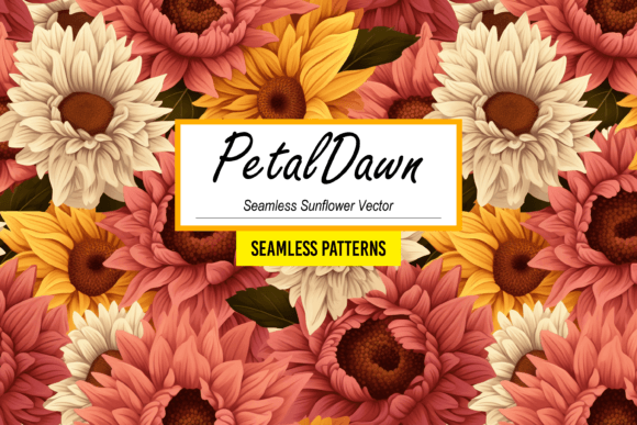 Immerse Yourself in the Enchanting World of PetalDawn - Seamless Sunflower Patterns