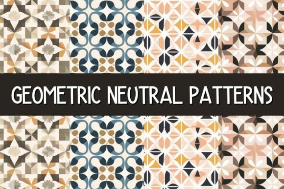 Neutral Geometric Patterns: A Versatile Design Resource for Modern Creatives
