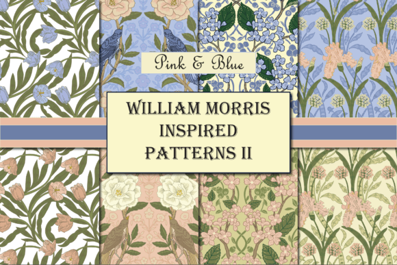 William Morris Inspired Pastel Patterns: A Timeless Design Choice